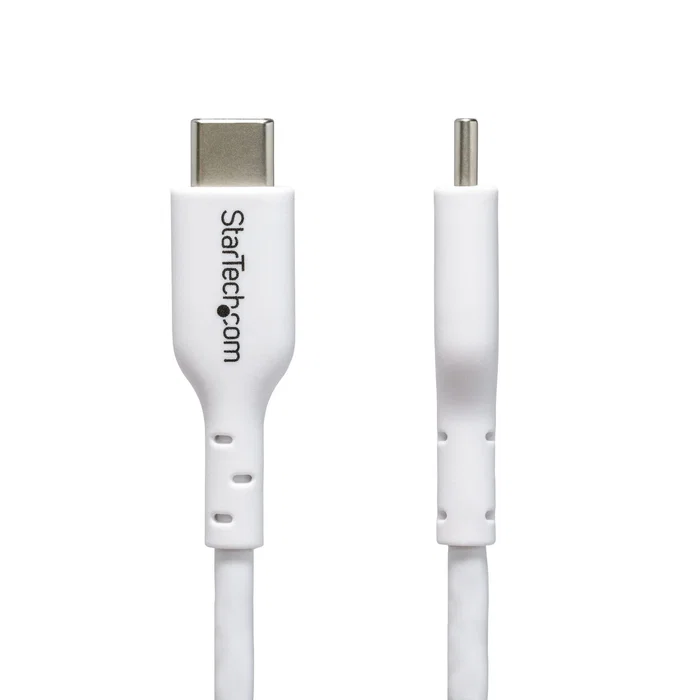 Startech Cable de Carga USB-C USB 2.0 USB2CC3MWHE - 3m Blanco - 60W PD 2.0 / 3A - Transferencia 480 Mbps - USB Tipo C Macho a Macho