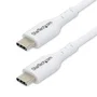 Startech Cable de Carga USB-C USB 2.0 USB2CC3MWHE - 3m Blanco - 60W PD 2.0 / 3A - Transferencia 480 Mbps - USB Tipo C Macho a Macho