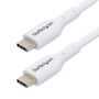 Cable USB Startech USB2CC3MWHE Blanco 3 m