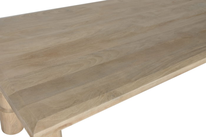 DKD Home Decor Mesa Comedor Natural Mango 90 x 76 x 200 cm