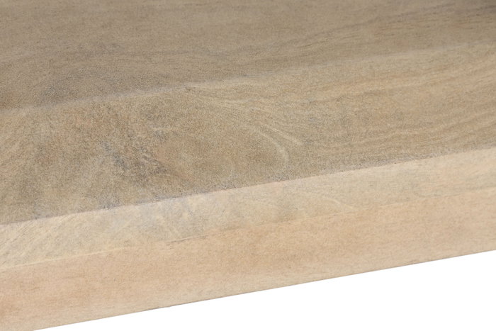 DKD Home Decor Mesa Comedor Natural Mango 90 x 76 x 200 cm