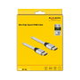 DeLOCK Cable HDMI Ultra High Speed 8K 60 Hz 48 Gbps 2 m Plata