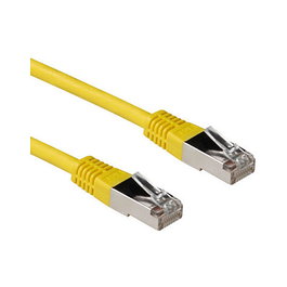 ACT Cable de parcheo CAT6A LSZH SFTP de 3 metros Amarillo con conectores RJ45