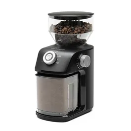 Orbegozo MO 5000 Molinillo de Café 150W por Muelas, Capacidad 240g de Granos, 12 Tazas, Selector de Molido Progresivo, Negro y Plata