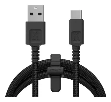 Xtorm CX3051 Cable USB A a USB C Negro 1.5 m con Carga Rápida para Smartphone Tablet y otros Dispositivos