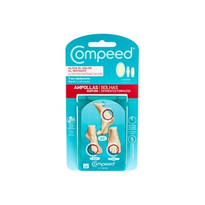 Compeed Apósitos para Ampollas Surtido 3 Tamaños, 5 unidades