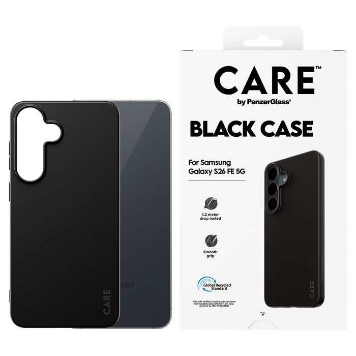PanzerGlass CARE™ TPU Case para Samsung Galaxy S25 FE 5G, Negro PanzerGlass CARE™ TPU Case para Samsung Galaxy S25 FE 5G, Negro
