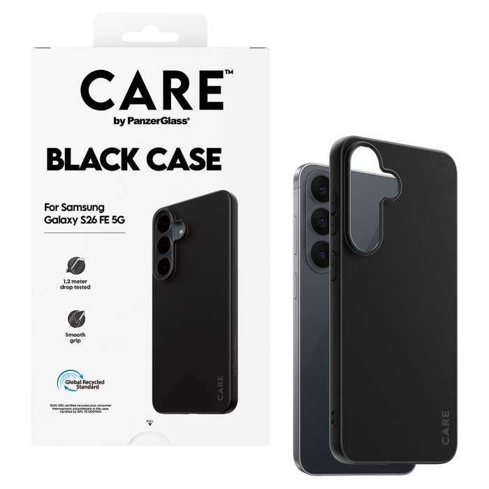 PanzerGlass CARE™ TPU Case para Samsung Galaxy S25 FE 5G, Negro PanzerGlass CARE™ TPU Case para Samsung Galaxy S25 FE 5G, Negro