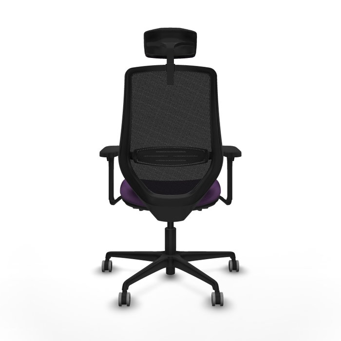 PIQUERAS Y CRESPO Silla de oficina Mardos con mecanismo Sincro/Traslack, Morado y Negro