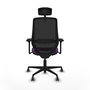 PIQUERAS Y CRESPO Silla de oficina Mardos con mecanismo Sincro/Traslack, Morado y Negro