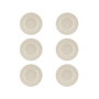 Summa Plato Llano 17 cm en Vitro Porcelana Color Marfil - Vajilla Valet (Set de 6)