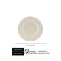 Summa Plato Llano 17 cm en Vitro Porcelana Color Marfil - Vajilla Valet (Set de 6)