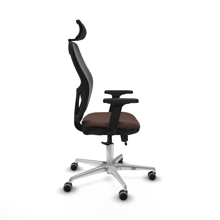 PIQUERAS Y CRESPO Silla de oficina Jorquera con mecanismo Sincro/Traslack, Marrón oscuro y Negro PIQUERAS Y CRESPO Silla de oficina Jorquera con mecanismo Sincro/Traslack, Marrón oscuro y Negro