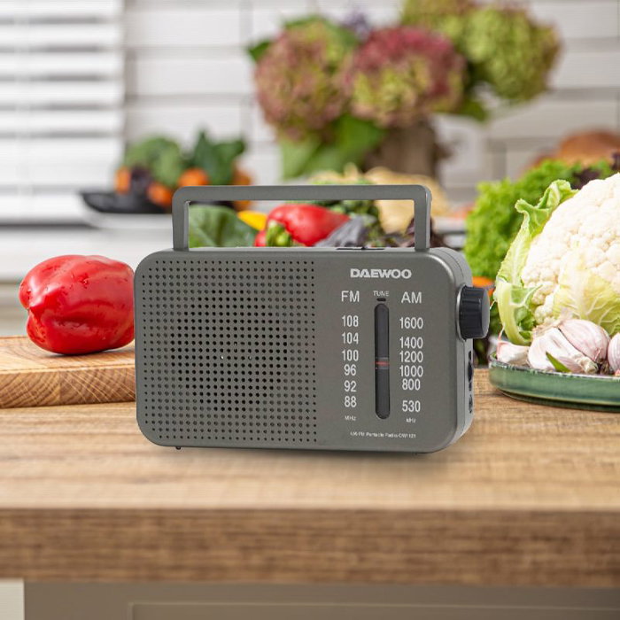 Daewoo Radio Portátil DW1121 Gris