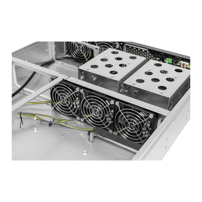 Unykach UK2130 2U600 Chasis de Servidor Rack 19 Pulgadas Negro y Plata