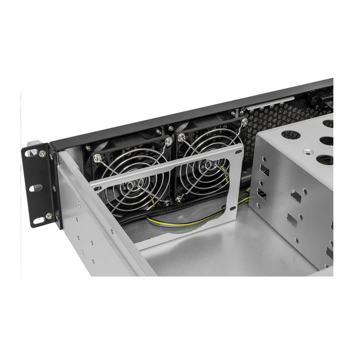 Unykach UK2130 2U600 Chasis de Servidor Rack 19 Pulgadas Negro y Plata