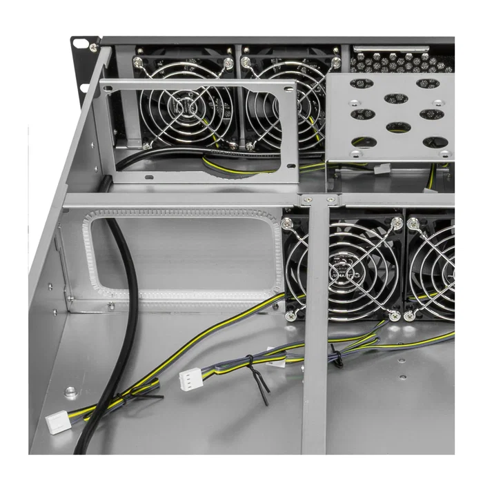 Unykach UK2130 2U600 Chasis de Servidor Rack 19 Pulgadas Negro y Plata