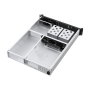 Unykach UK2130 2U600 Chasis de Servidor Rack 19 Pulgadas Negro y Plata