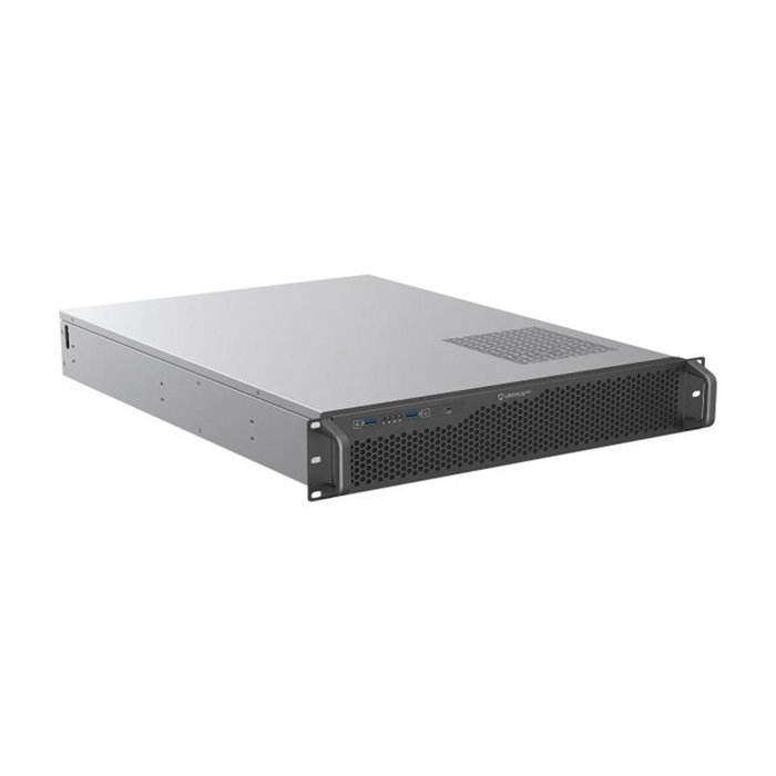 Unykach UK2130 2U600 Chasis de Servidor Rack 19 Pulgadas Negro y Plata