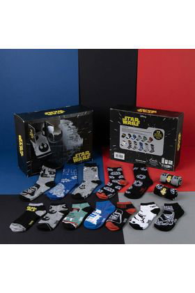 Cerdá Pack de 12 Pares de Calcetines Star Wars Talla 38-45