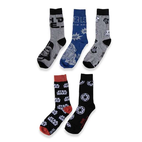 Cerdá Pack de 12 Calcetines Star Wars T3845 - Talla 38-45 Multicolor