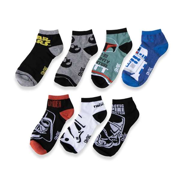 Cerdá Pack de 12 Calcetines Star Wars T3845 - Talla 38-45 Multicolor