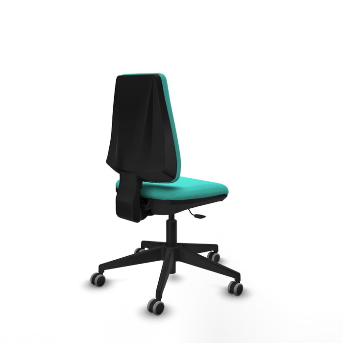 PIQUERAS Y CRESPO Silla de oficina Elche Turquesa sin brazos PIQUERAS Y CRESPO Silla de oficina Elche Turquesa sin brazos