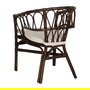 Silla Marrón Ratán Salón 58 X 59 X 78 cm