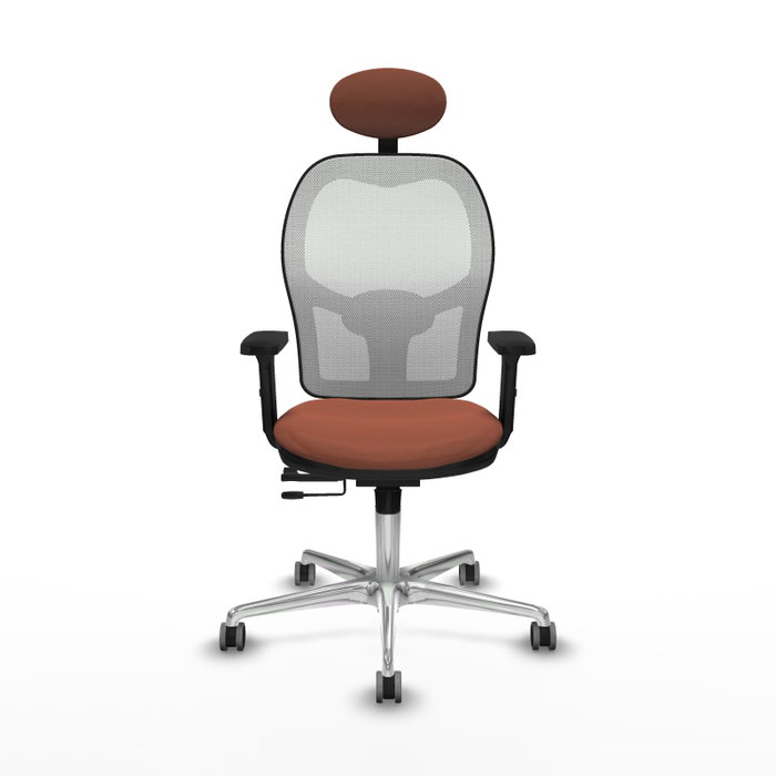 PIQUERAS Y CRESPO Silla de oficina Jorquera Marrón y Blanco PIQUERAS Y CRESPO Silla de oficina Jorquera Marrón y Blanco