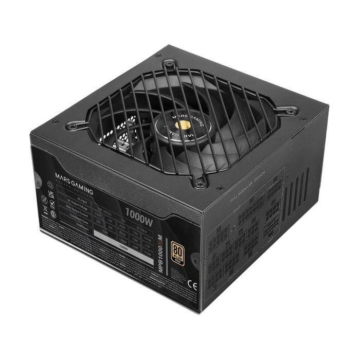 Mars Gaming MPB1000SIM 1000W 80 Plus Gold Modular ATX 3.1/PCIe 5.1