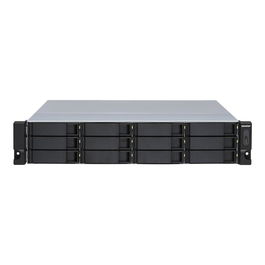 QNAP TL-R1200S-RP - Unidad de Expansión JBOD 12 Bahías 2U con Fuente de Alimentación Redundante, 3 Puertos SAS 6Gb/s, Para Discos SATA de 2.5" y 3.5", Montaje en Rack