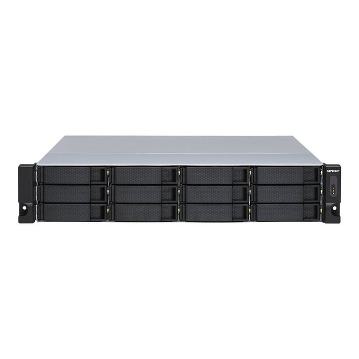 QNAP TL-R1200S-RP - Unidad de Expansión JBOD 12 Bahías 2U con Fuente de Alimentación Redundante, 3 Puertos SAS 6Gb/s, Para Discos SATA de 2.5" y 3.5", Montaje en Rack