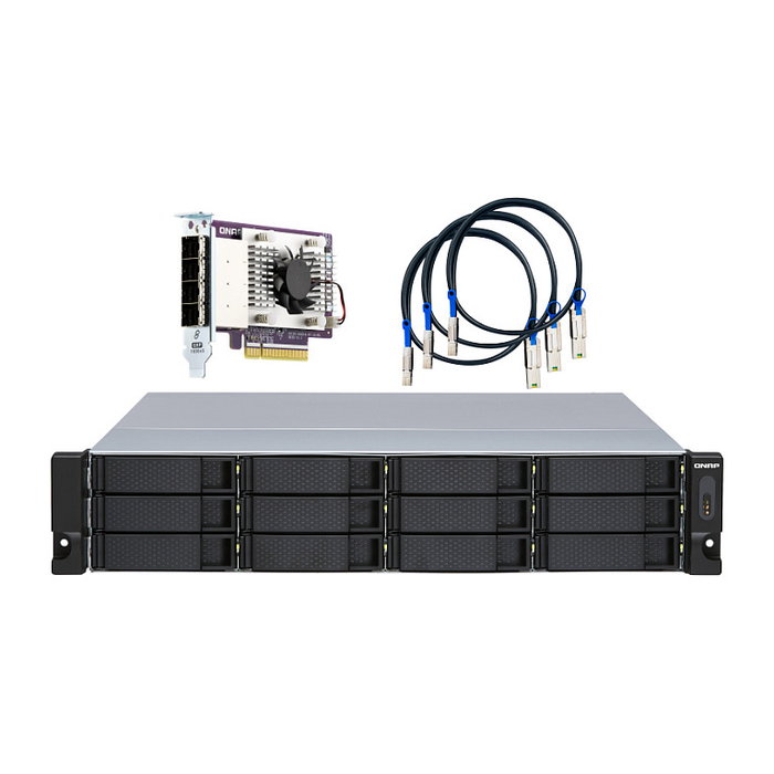 QNAP TL-R1200S-RP Unidad de expansión JBOD 12 bahías 2U QNAP TL-R1200S-RP Unidad de expansión JBOD 12 bahías 2U