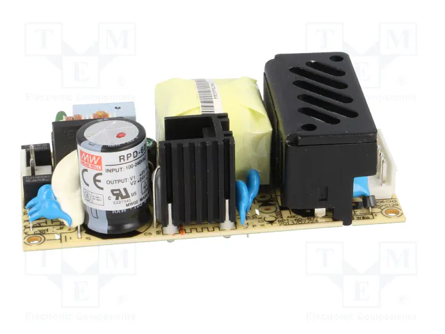 MEAN WELL RPD-60B Alimentador de impulso abierto 53,5W