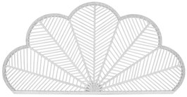 DKD Home Decor Cabecero de Bambú y Ratán Blanco para Cama de 135-150cm