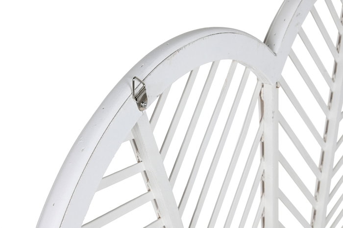 DKD Home Decor Cabecero de Bambú y Ratán Blanco para Cama de 135-150cm
