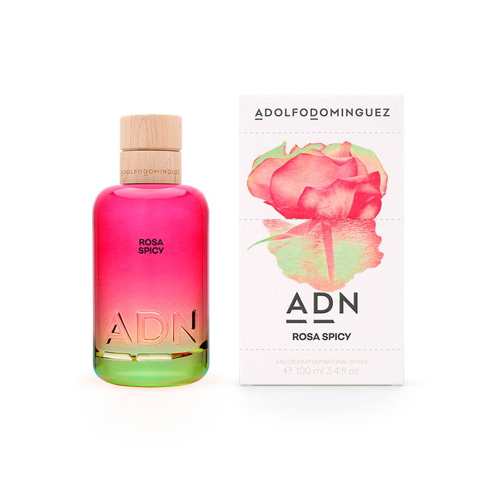 Adolfo Dominguez ADN ROSA SPICY Eau de Parfum Vapo 100 ml - Fragancia floral inspiradora para la creatividad y la autenticidad, vegana y con ingredientes naturales.