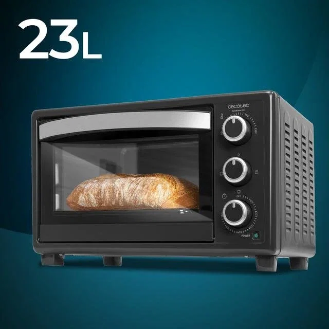 Cecotec 03817 Horno Tostador de 23 L, 1500 W, Negro