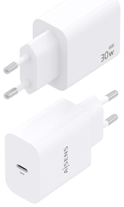Aisens Cargador GaN 30W USB-C Blanco A110-0940