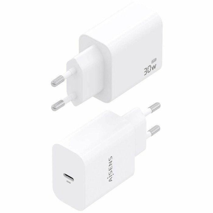 Aisens Cargador GaN 30W USB-C Blanco A110-0940