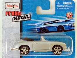 Maisto Fresh Metal Porsche 356 Convertible, Plata, 1:64