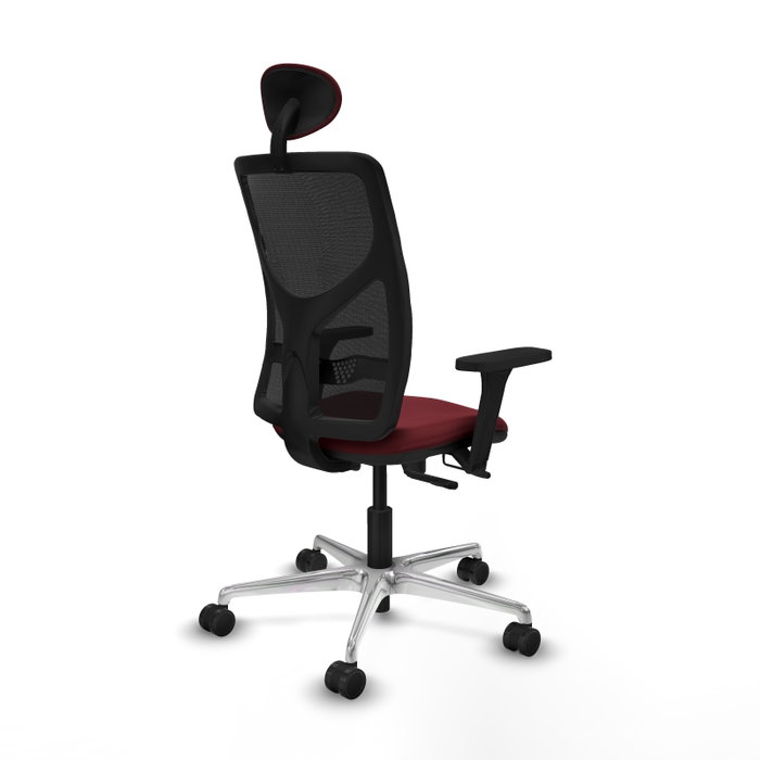 PIQUERAS Y CRESPO Silla de oficina Motilla con mecanismo Sincro/Traslack, Granate y Negro PIQUERAS Y CRESPO Silla de oficina Motilla con mecanismo Sincro/Traslack, Granate y Negro