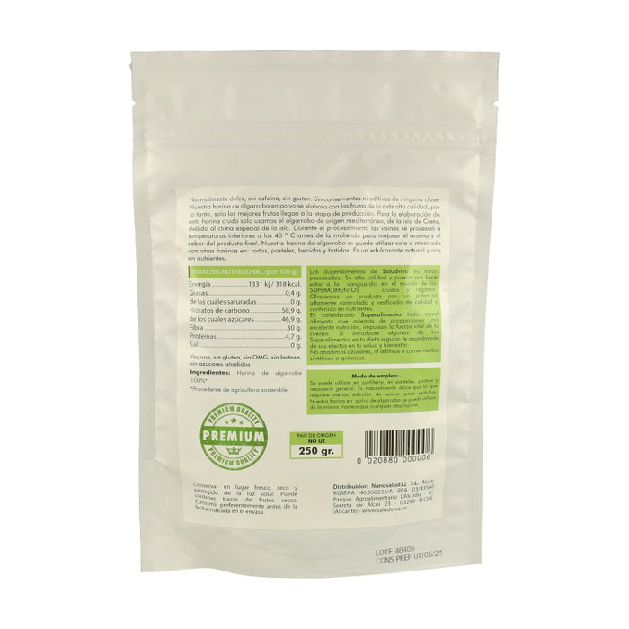 Salud Viva Harina de Algarroba Bio 250g