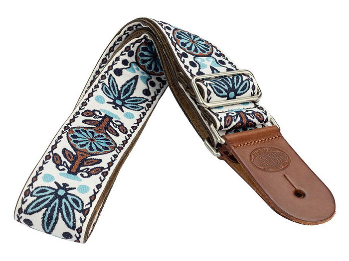 Correa Gaucho Serie Deluxe Tradicional para Guitarra 50 mm Blanco/Azul Correa Gaucho Serie Deluxe Tradicional para Guitarra 50 mm Blanco/Azul