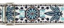 Correa Gaucho Serie Deluxe Tradicional para Guitarra 50 mm Blanco/Azul