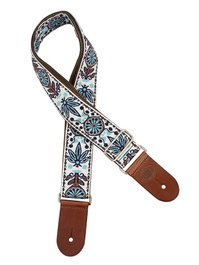 Correa Gaucho Serie Deluxe Tradicional para Guitarra 50 mm Blanco/Azul