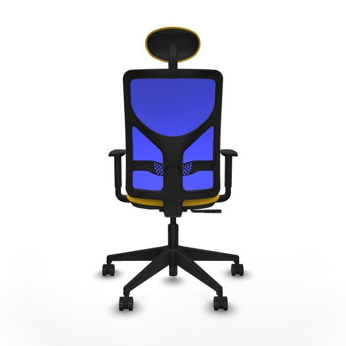 PIQUERAS Y CRESPO Silla de oficina Motilla con Mecanismo Sincro, Amarillo y Azul PIQUERAS Y CRESPO Silla de oficina Motilla con Mecanismo Sincro, Amarillo y Azul