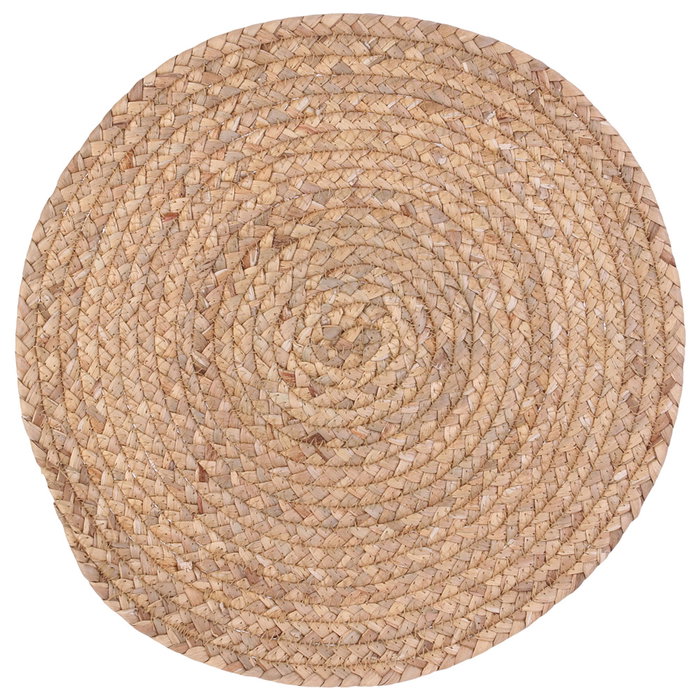 Home Deco Factory Individual Trenzado Redondo, Colección Natural, Diámetro 38 cm