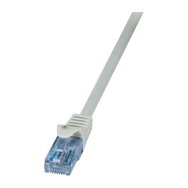 LogiLink Cable de parcheo Cat.6A U/UTP, gris, 10m