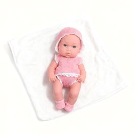 Tachan Muñeca Bebé 30Cm Conjunto De Encaje Rosa T00995